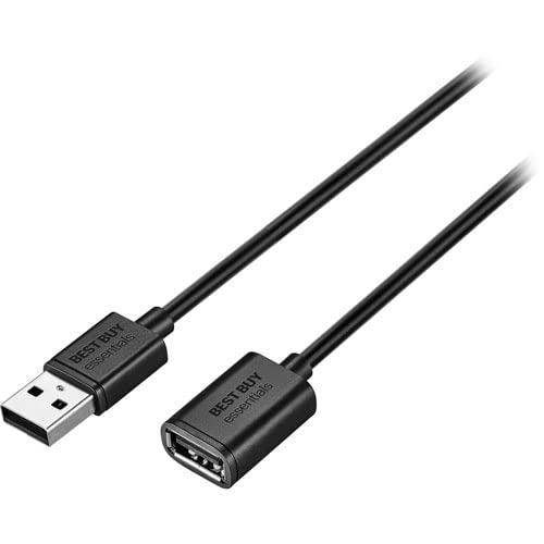 Image of Best Buy essentials Phone & Mobile Device Charging Accessories - Lightning & USB-C Options, Charging Cords, Hubs & Power Accessories (USB Extension Cable (12 ft), One Size)