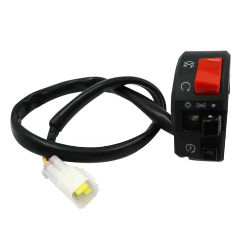 Commande clignotant moto pour guidon universel 22mm droit avec klaxon