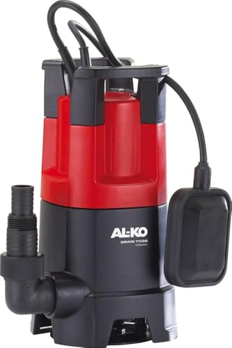 AL-KO Schmutzwassertauchpumpe Drain 7500 Classic (450 W Motorleistung, 7.500 l/h max. Fördermenge, 6 m max. Förderhöhe, 30 mm max. Korngröße)