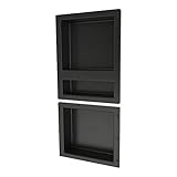 Tile Redi USA RNT1620D-14 Shower Niche, 34' H X 16' W, Black