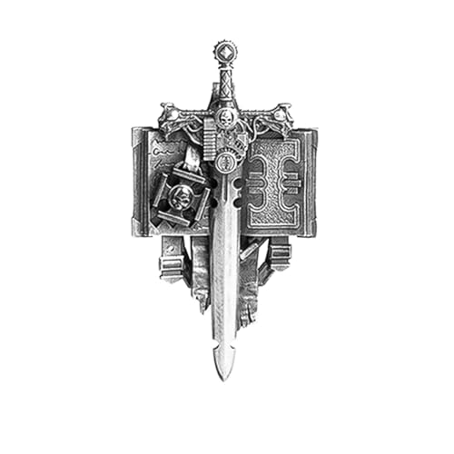 Collier Grey Knights en argent sterling massif résistant et sans gemme fragile