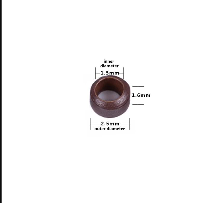 Non-Silicone Nano Ring Beads for Hair Extensions, Tinsel and Feather Hair (2.5mm, Light Brown) thumbnail