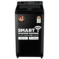 Panasonic 8 Kg Wifi Fully-Automatic Top Loading Smart Washing Machine (NA-F80X10PRB, Pure Black, Compatible with Alexa)