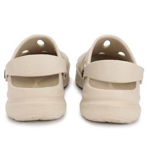 Image of CHUPPS Gator Clogs for Men | Lightweight EVA Clogs | Anti-Slip Sole | Cushioned Footbed | Breathable Ventilation | Adjustable Back Strap | Waterproof Casual Garden Clogs for Men