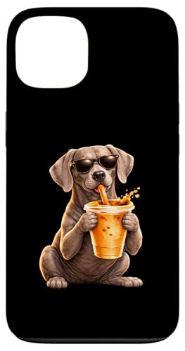 �ʔ���Wiemaraner���A�C�X�R�[�q�[���D�ƃf�U�C�� �X�}�z�P�[�X iPhone 13 �p