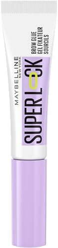 Maybelline New York, Superlock Brow Glue, Transparent Brow Fixing Gel, With Sculpting Brush, Extreme 24H Hold, No Shedding, No Cardboard Effect, Non-Sticky Finish Superlock Brow Glue