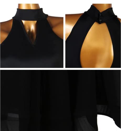 kzytamz Ballroom Dance Dresses for Women Modern Waltz Tango Dress Long Sleeve Competition Performance Dance Dress