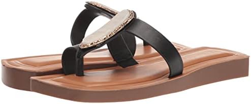 Franco Sarto Womens L-Caprithong Sandal Black 5.5 M | Image 6
