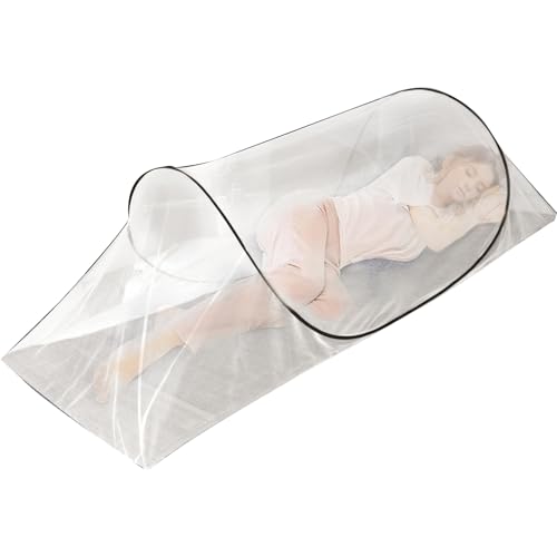 Moustiquaire pliable Pop Up - 200 x 80 x 56 cm - Portable - Tente de voyage pliable - Pour chambre à coucher, camping, extérieur, installation facile et...