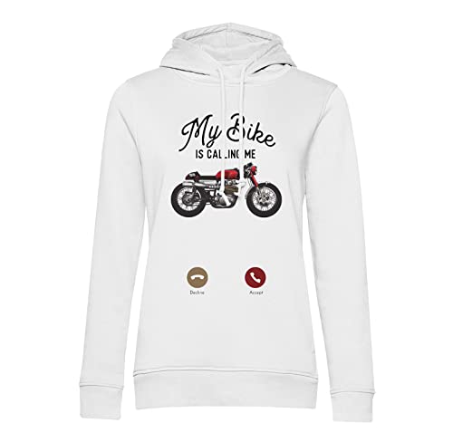 Sweat à capuche My Bike is Calling Me sweat moto Cafe Racer vintage