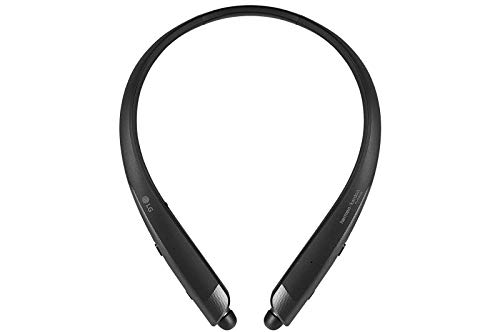 LG HBS-1125 Tone Platinum+ Bluetooth Wireless Stereo Headset with Fast Charge and Google Assistant Button, Black (Non-Retail Packaging)