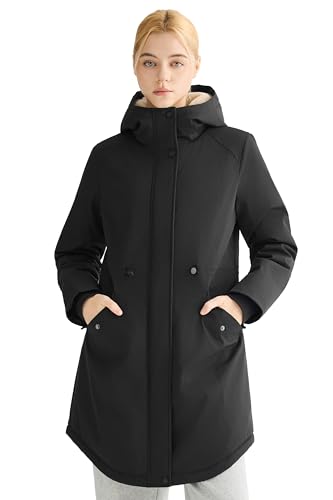 Orolay CHIIONE Winter Coat for Women Thicken Fleece Lined Parka Waterproof Long Warm Puffer Jacket Hooded with Pockets