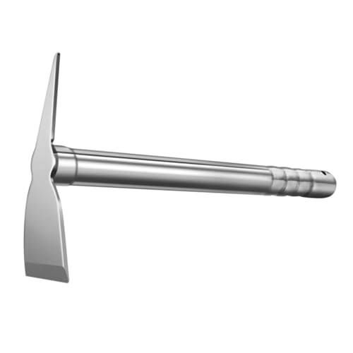 KONTONTY à Main Outils De Désherbage Jardinage Houe Paysagiste Râteau De Plantation Houe De Jardinage Compacte Outils D'extérieur Houe De Désherbage Acier Inoxydable Silver