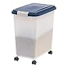 IRIS-USA-33-quart-Airtight-Pet-Food-Container-NavyPearl Pet Food Container