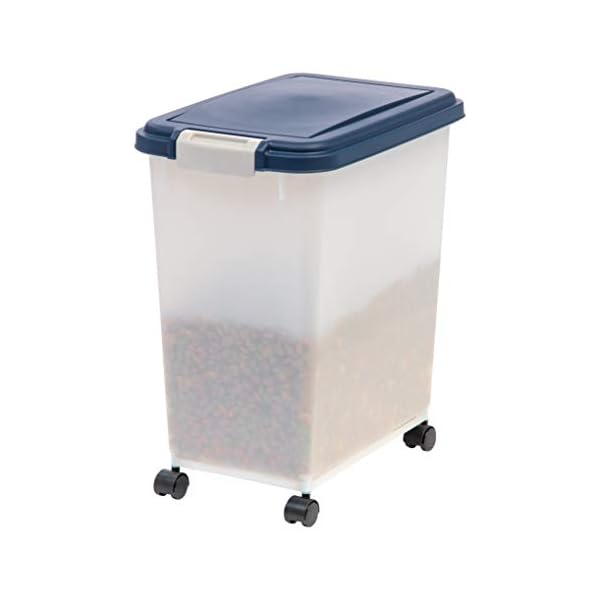 IRIS-USA-33-quart-Airtight-Pet-Food-Container-NavyPearl Pet Food Container