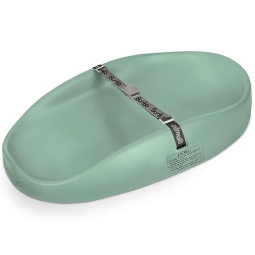 BUMBO | Changing Pad MAX   Cambiador de Bebé Portátil   Con Correas de Seguridad   Fácil de Limpiar   Espuma Premium  Diseño Ergonómico   Apto para Bebés de 0 a 18 Meses (Color verde Hemlock)