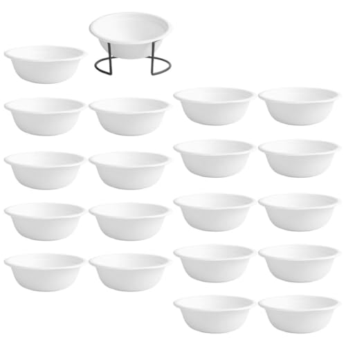 POPETPOP Cat Dog Rice Bowl Multi-Function Pet Feeding Bowl Disposable Easy Cleaning