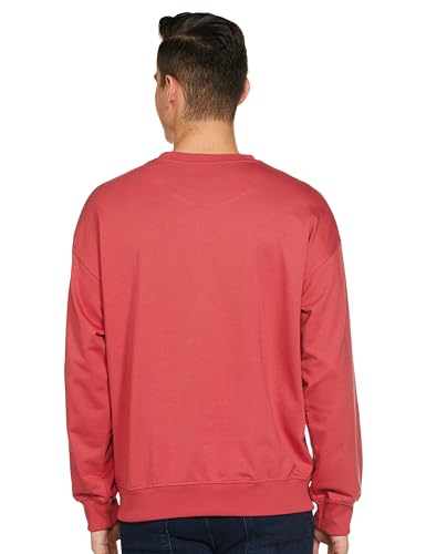 Image of Nobero Oversized Sweatshirts for Man Stylish Crew Neck | 280 GSM Rich Cotton Fleece Solid Oversized Fit Full Sleeve Sweatshirt for Men | Stylish Casual Wear Winter Sweatshirt for Men