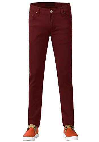 Guytalk Mens Skinny Fit Jeans Cotton Stretch Pants (28 Colors)