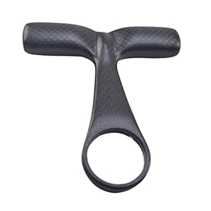 Milageto Fietscomputer Mount Carbon Fiber 28.6mm Stem Stuurbeugel Houder voor Racefietsfiets, Duurzaam – Zwart mat