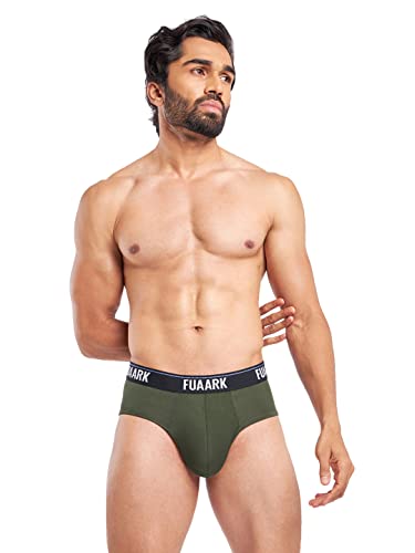 Image of FUAARK Men's Underwear Micro Modal Brief with Stretchy Fabric, Anti-Bacterial and Anti-Roll Waistband