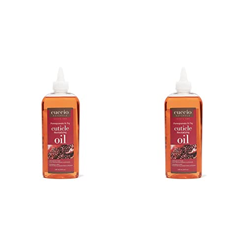 Cuccio Naturale Revitalizing Cuticle Oil - Hydrating Oil For Repaired Cuticles Overnight - Remedy For Damaged Skin And Thin Nails - Paraben Free, Cruelty-Free Formula - Pomegranate And Fig (Pack of 2)