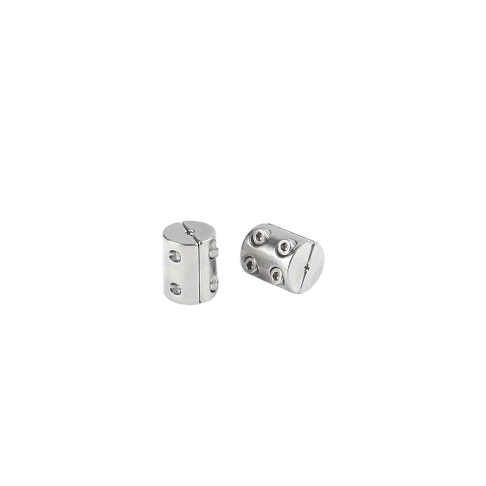 1-2 szt. 3-8mm pierścień o dużej wytrzymałości okrągły zacisk lina stalowa uchwyt Stop podwójny kabel obrotowy do linki zawieszenia ze śrubami sześciokątnymi zaciski liny stalowej(3mm 2pcs)