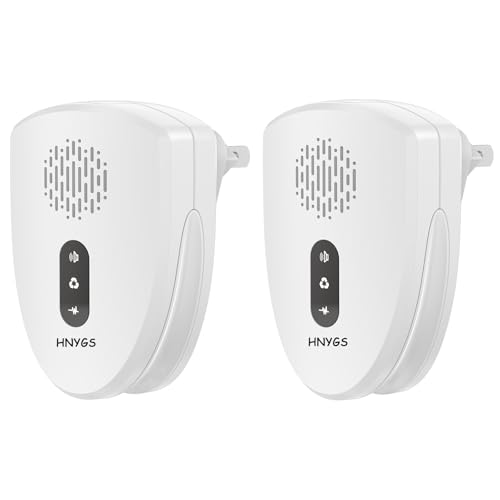 Tres Modos Repelente Ultrasónico Mosquitos, Control de Plagas para Moscas, Cucarachas, Arañas, Hormigas, Ratas, Ratones e Insectos Dispositivo Antimosquitos Interior de Alta Potencia (2 Pack)