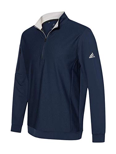 adidas - Performance Textured Quarter-Zip Pullover - A295