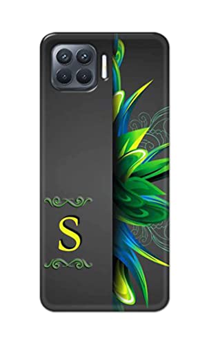 Image of Name II Initial II Letter Alphabet S Hard Back Case Cover for Oppo F17 Pro, CPH2119 Back Cover -(J5) VNS2222