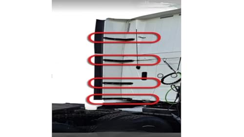 International LT625 Left Side Fairing Extender Bracket Kit, Complete L1-L4 Set, 6121232C1, 6121796C1, 6121810C2, 6121814C2