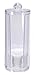 Acrylic Round Cosmetic Pad Dispenser, Facial Beauty Cotton Container Holder Organizer