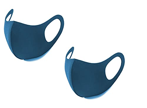 NVL Personal Health Blocking Dust Air Pollution Breathable and Comfortable Mask Washable Mouth Mask Breathable Blue Color Mask for Men and Women Pack of 2 (B099QXXGX2) Amazon Price History, Amazon Price Tracker