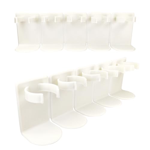 TSBSHum Spice Organization for Cabinet,Adhesive Spice Rack with Spice Gripper Clips,Mount on Cabinet Door or Wall for Organizing Spices and Cosmetics,for Home or Rv,Holds 10 Jars