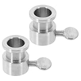 SEWACC 2 Stück Edelstahl Drehspießstangenhalter mit Gegengewicht Grillzubehör für Gleichmäßiges Braten Kompakt und Langlebig Geeignet für Gasgrill und Outdoor Grillen