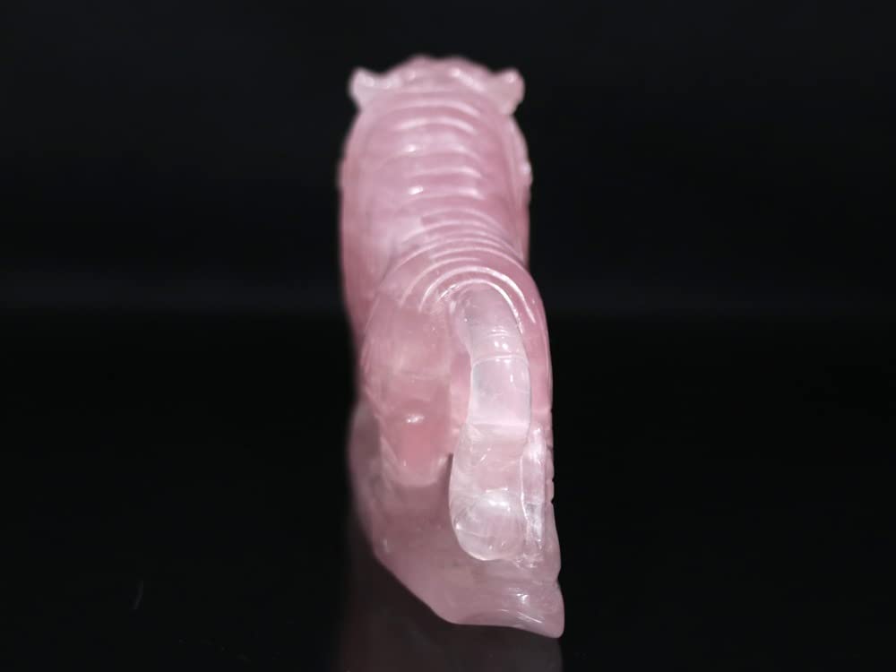 Amazon.co.jp: 【石流通センター】☆一点物☆【彫刻置物】虎 ローズ