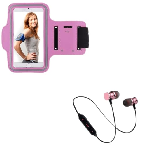 Accessoires sport Xiaomi Mi 9T Pro brassard et ecouteurs rose