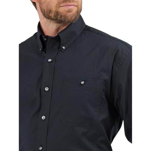 Wrangler George Strait Solid Black Button Down Shirt3
