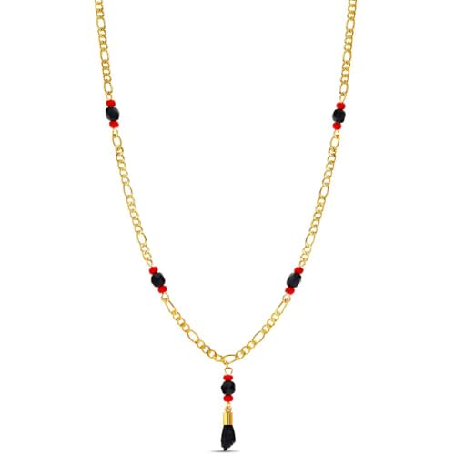 Gold Plated Black Figa Hand Simulated Azabache Evil Eye Protection Necklace 21