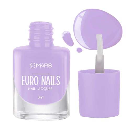MARS EURO Nail Lacquer | Glossy Gel Finish | Rich Pigmentation | Chip Free | Quick Drying Formula | Long Lasting Nail Polish for Women | (6.0 ml) (Shade-02)