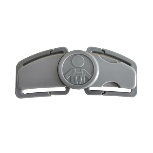 Image of Universal Child Car Seat Chest Harness Clip Universal Safer Belt Clip Buckle Lock Stroller Chest Clip Adjustable Guard for Baby and Kids (Gray)