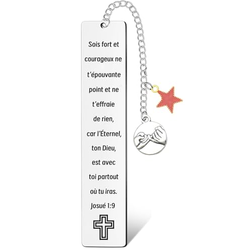 QTQTLP Marque-Page Chrétien,Signet Inspirant avec Versets Bibliques,Cadeau pour Communion et Confirmation,Cadeau de baptême,Marque pages religieux pour femme et hom (2)