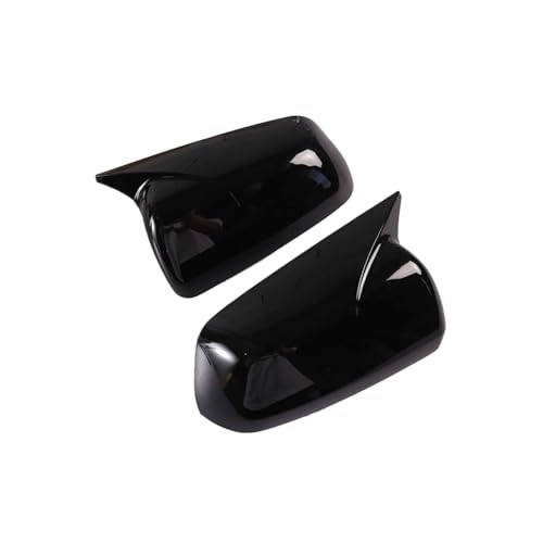 Boîtier de rétroviseur pour Mitsubishi Lancer 10, coque de remplacement noire brillante
