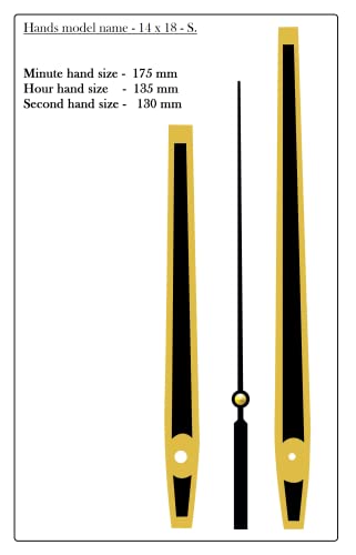 Image of KEDAR Ajanta Quartz Ortime Sweep & Silent Movement Machine for Wall Clock with Fancy Needles (Made in India)-S003