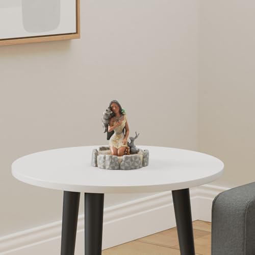 Enesco Disney Traditions by Jim Shore White Woodland Pocahontas Kneeling Figurine 7.3 Inch, Multicolor