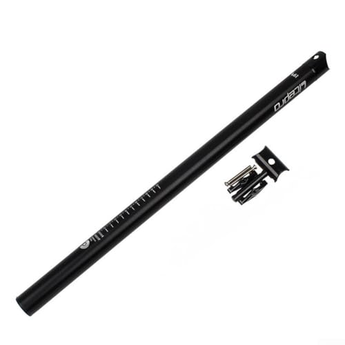 Sattelstütze aus Aluminiumlegierung, 600 mm Länge, zusammenklappbar, röhrenförmig, für Fahrrad, Fahrrad-Sattelstützenrohr (schwarz) Sattelstütze aus Aluminiumlegierung, 600 mm Länge, zusammenklappbar, röhrenförmig, für Fahrrad, Fahrrad-Sattelstützenrohr (schwarz)