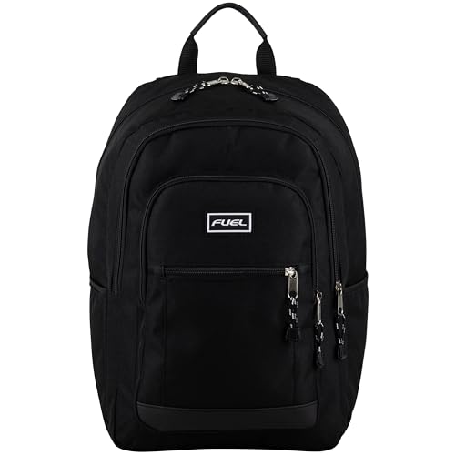 FUEL Laptop Durable Hiking Travel Commuter Carry On Casual Daypack Classic Bag Backpack, Black