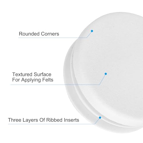 Image of PATIKIL 1-1 /4 inch Plastic Tubing End Caps, 20Pcs Round Hole Plug Insert for Round Iron Pipe Chair Leg Table Bookshelves Patio Furniture, White
