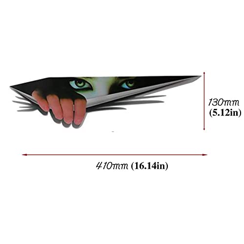 3D Personalized Car Stickers Decals Eyes Peeking Monster Decoration Sticker Window Decal Simulation Leopard Auto Truck Printed Scary Waterproof Self-Adhesive Vinyl For Laptop Ipad Wall Motorcycle Fun #TOP2