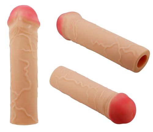 CUPIDO TOYS Guaina Fallica Indossabile sul Pene, Prolunga Pene, Manicotto Fallico Strapon Indossabile dall'Uomo